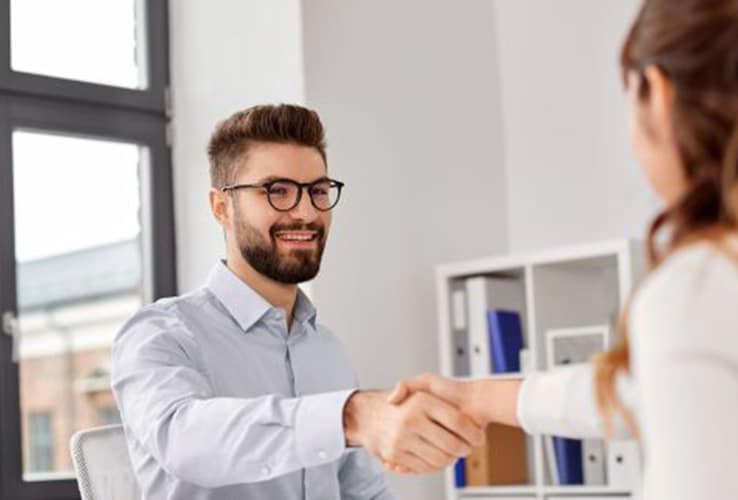 Neue Webseite 2 Spaltenbilder Bewerbungsgespräch